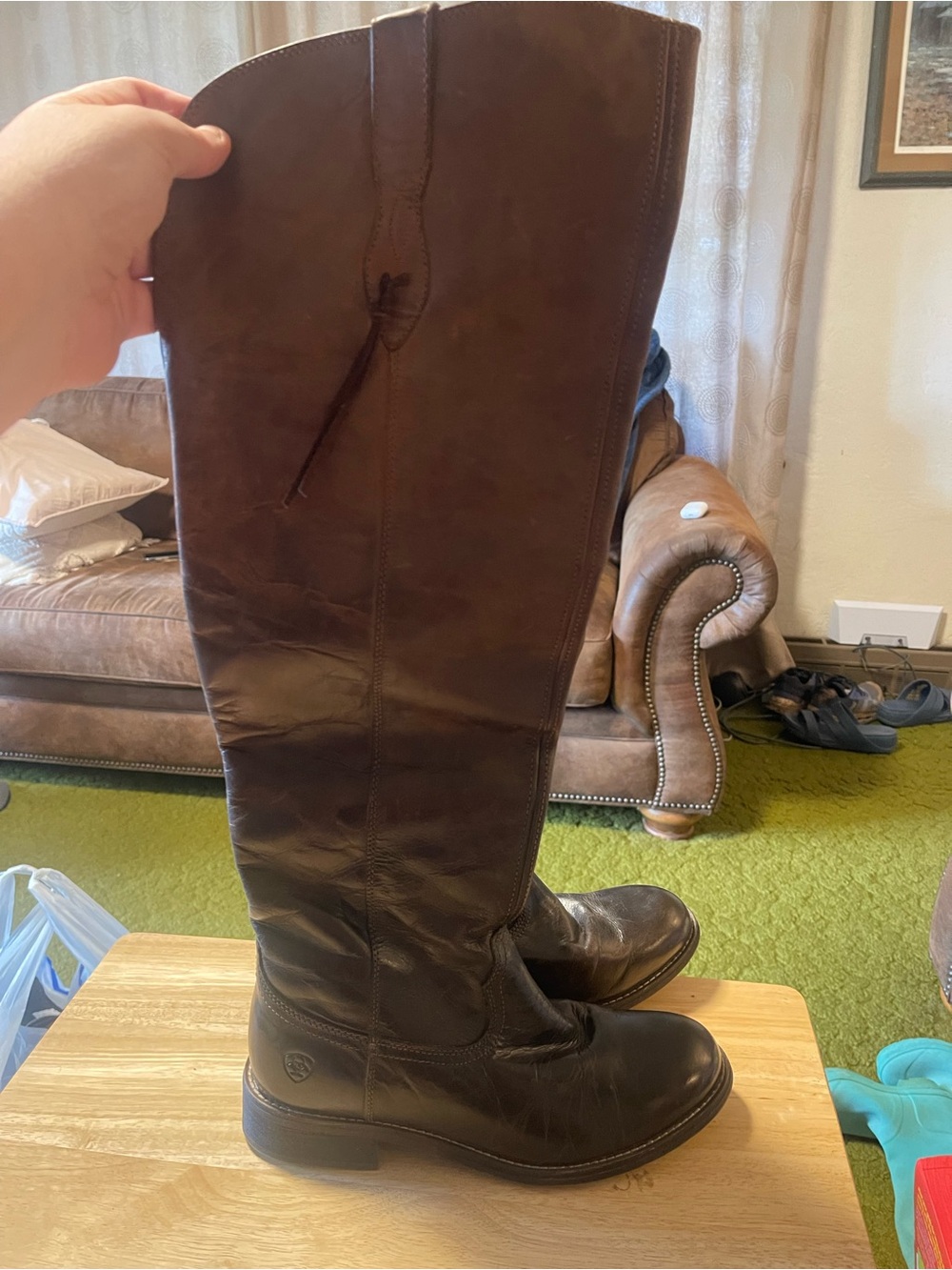 Ariat Women’s Tall Riding Boots Leather Brown Zip US 8 MPN 10021610